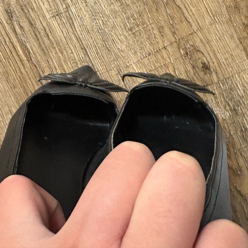 Black Bat Embellished Flats - Picture 3 of 6